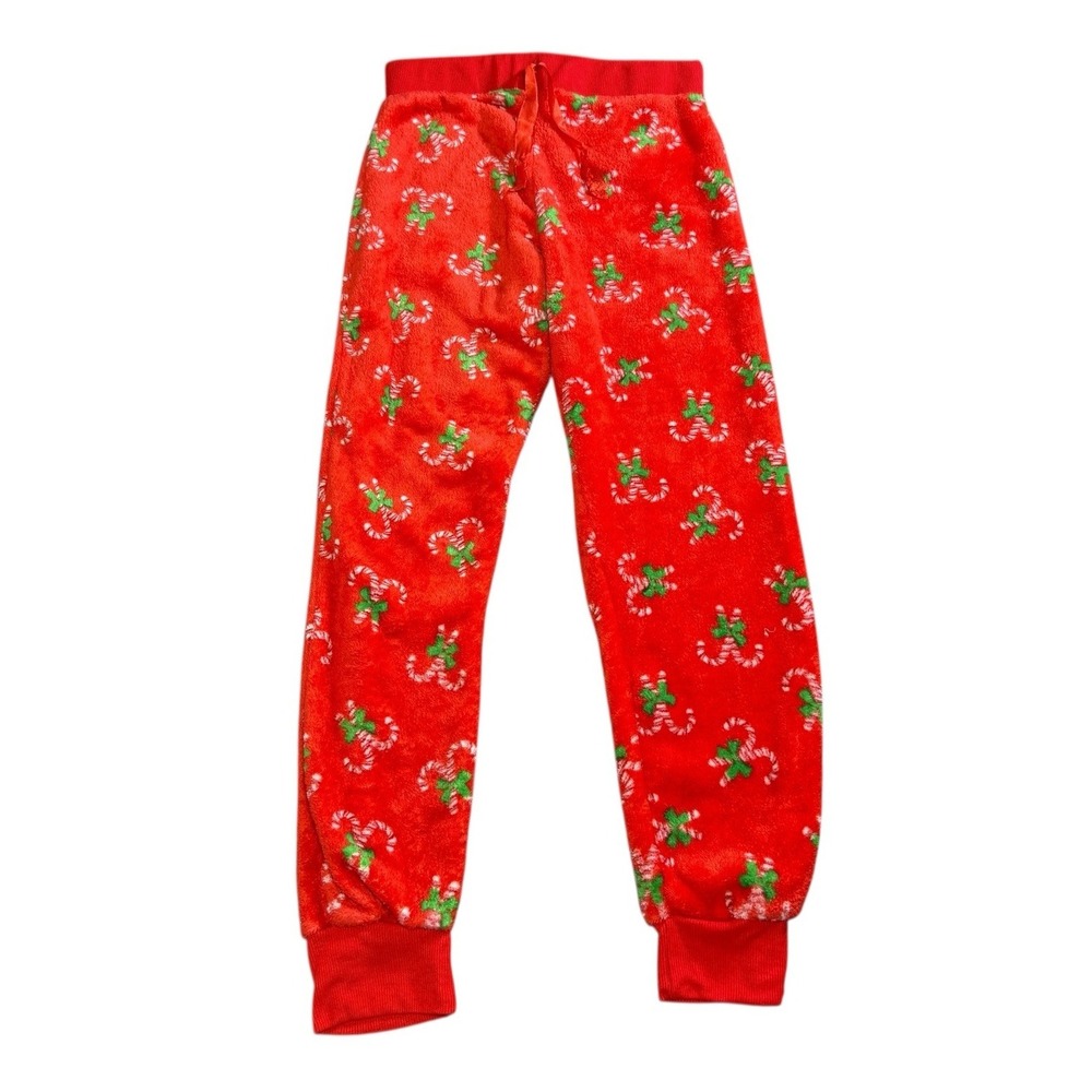 Weekending Super Soft‎ Faux Fur Holiday Sleep Red Pants Lounge Teen Size Medium